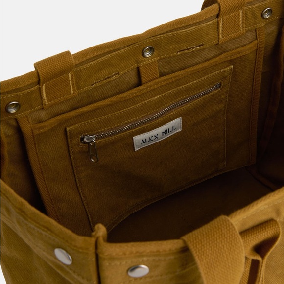 NWT Alex Mill The Perfect Weekday Tote in Golden Khaki - Picture 3 of 12